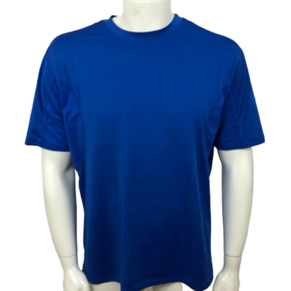 JOCKEY Men's Athletic T-Shirt Short Sleeve Blue Lg